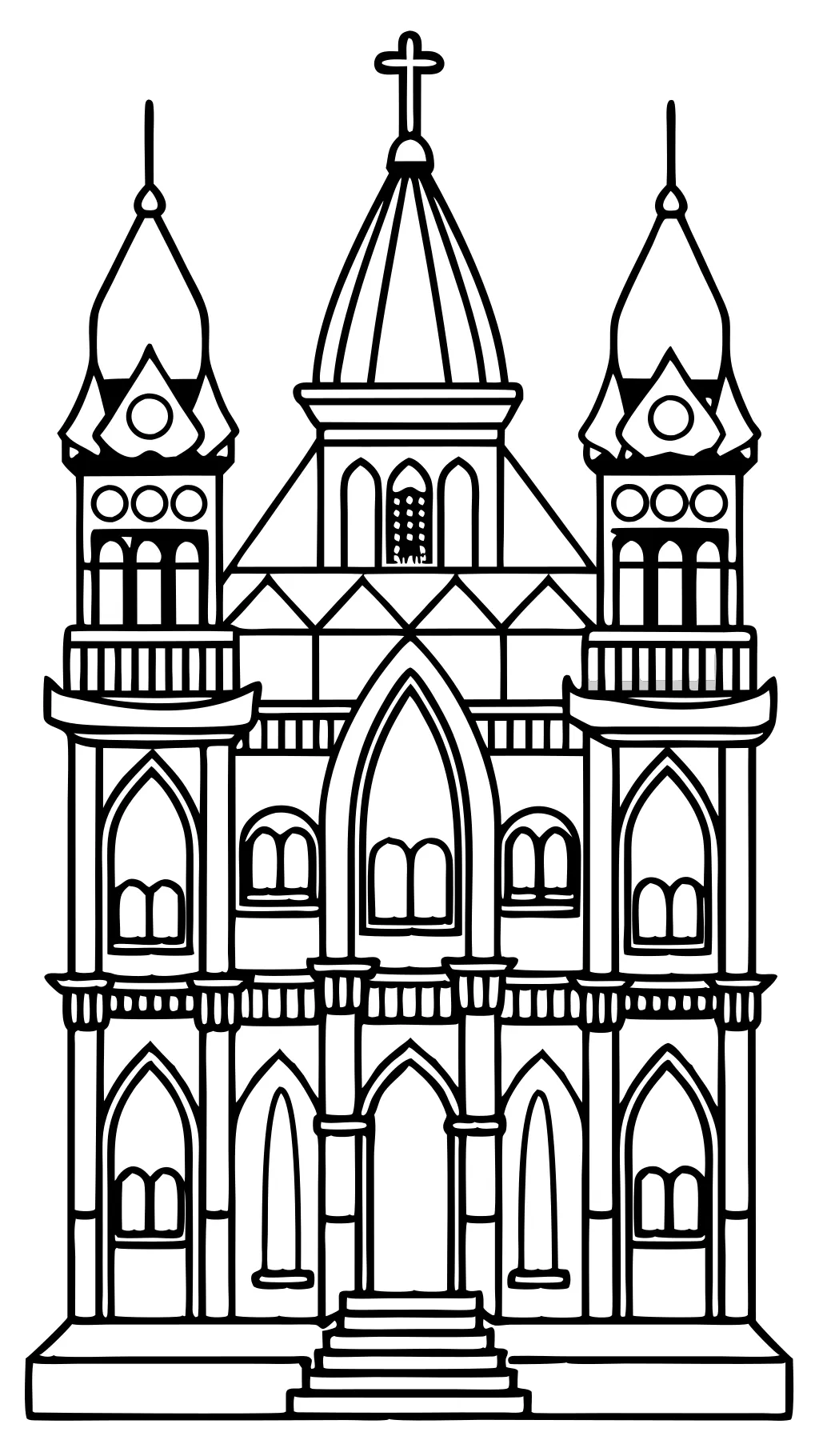 architecture coloring pages